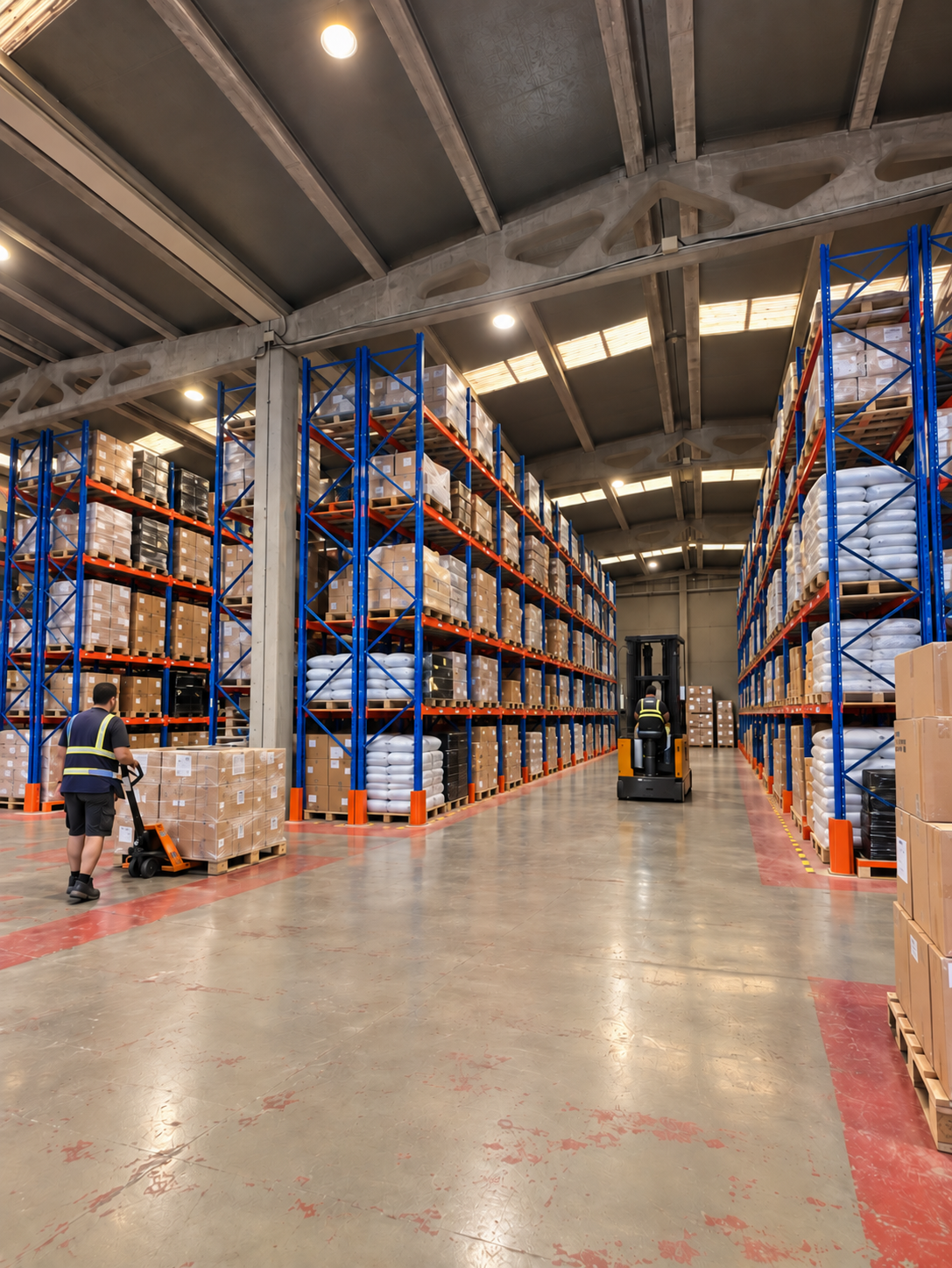 Vista del interior del almacén de House Logistic en Alginet